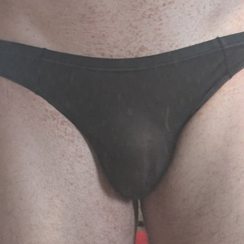 Men's Soft Brief Black Medium Slim Fit - Picture 2 of 3